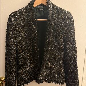 Zara Black Textured Blazer